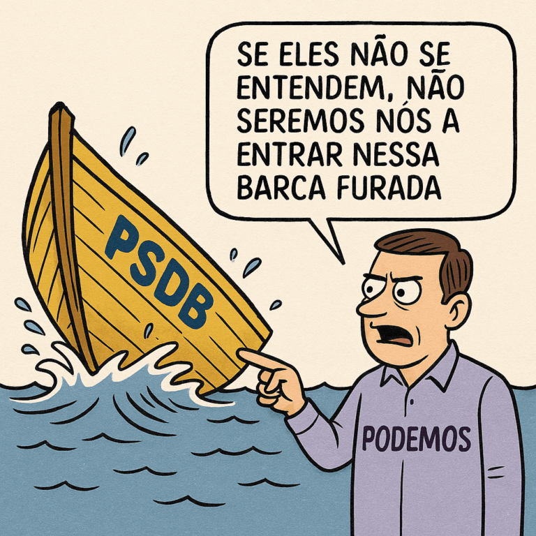 EXCLUSIVO: Podemos Nacional barra fusão com o PSDB
