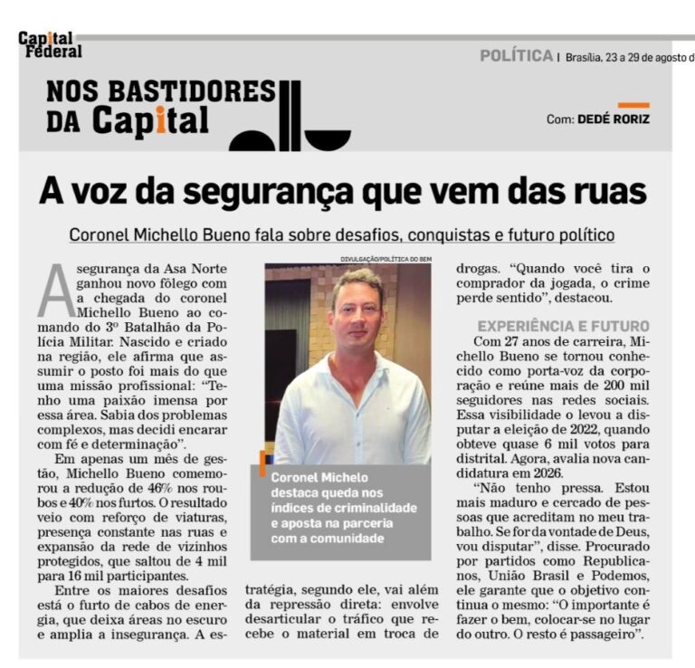 Novo comandante do 3º Batalhão, Michello Bueno projeta 2026