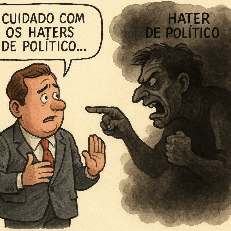 Os tarjas pretas que são haters de político