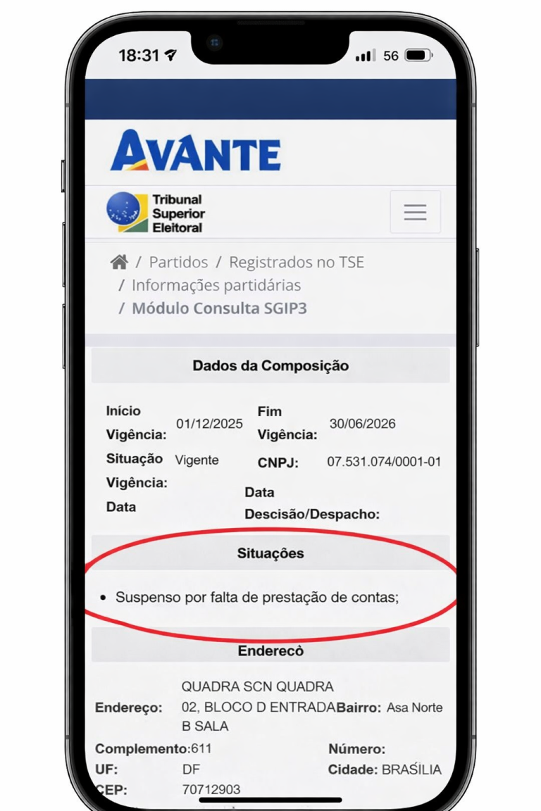 Avante Está com Problemas na Prestação de Contas